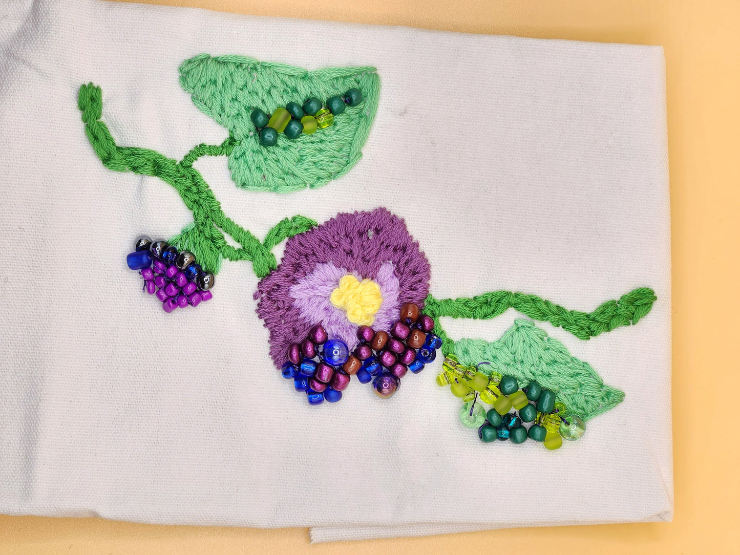 Beaded Violet Bloom