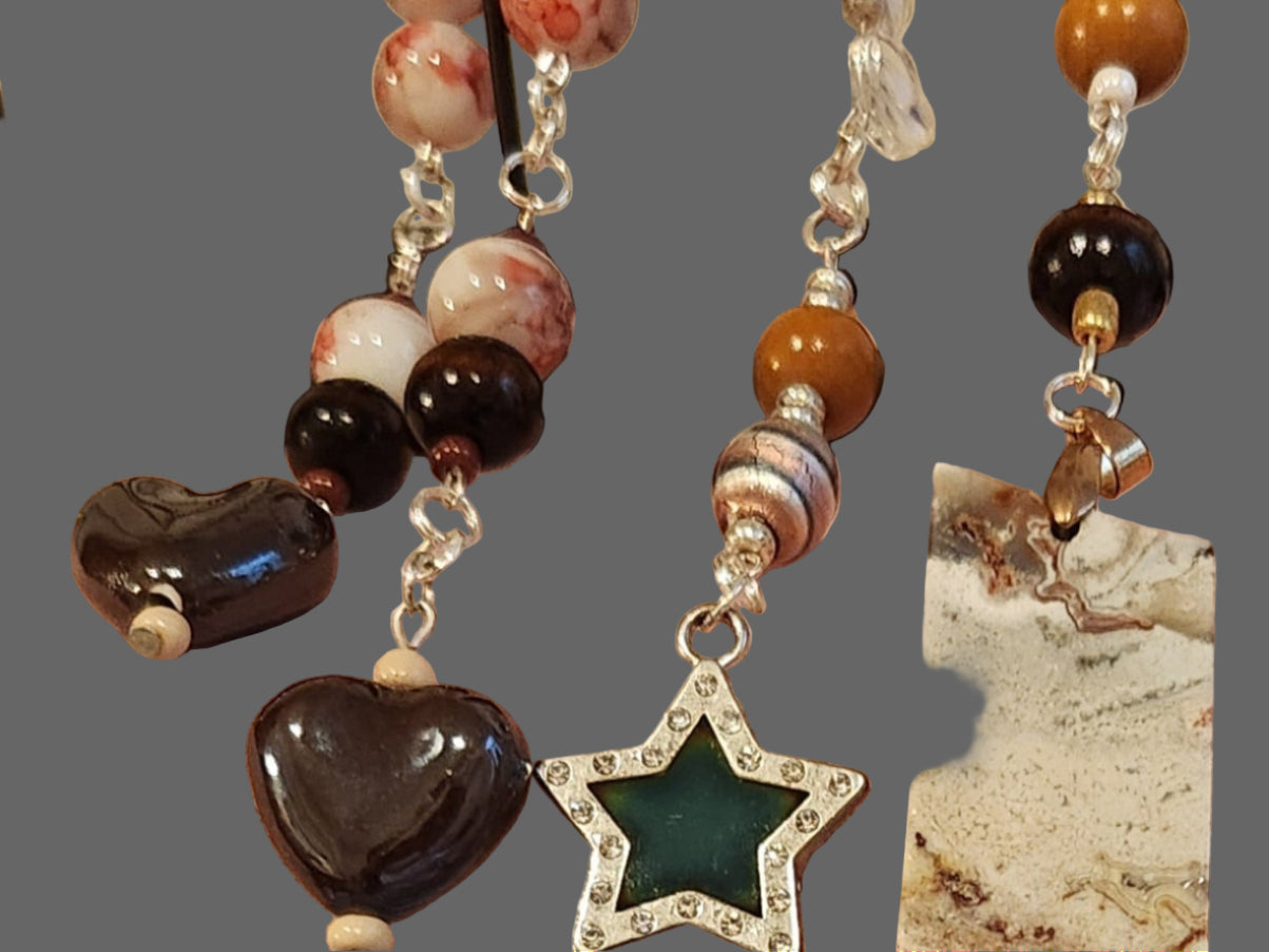 Strawberry Chocolate Hearts Keychain