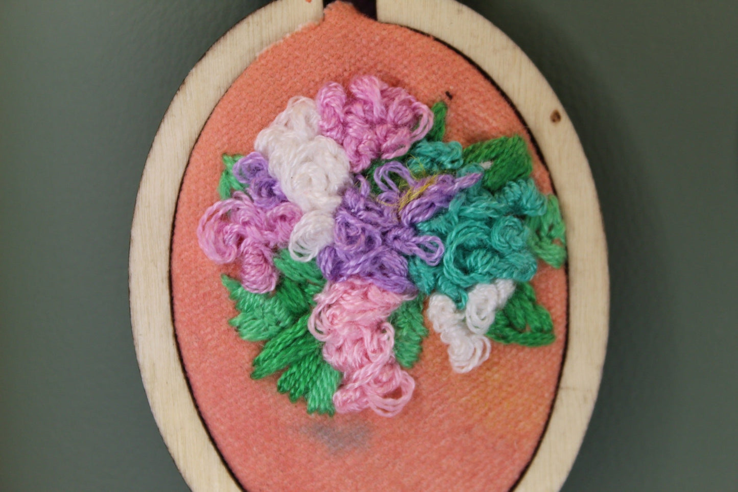 Hydrangea Mini Hoop Keychain