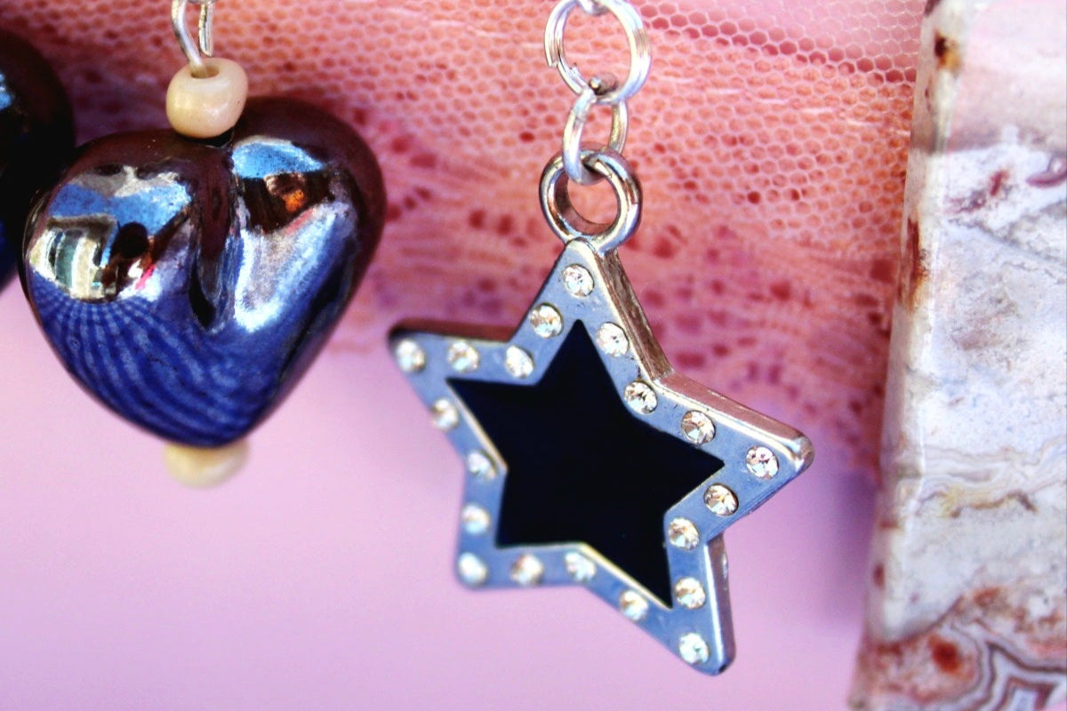 Moody Star Keychain